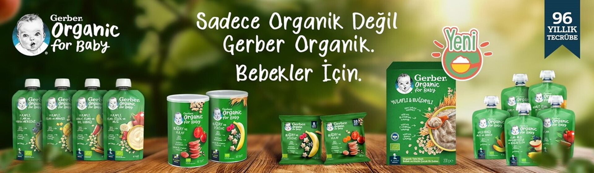 Sadece Organik Değil Gerber Organik. Bebekler için.